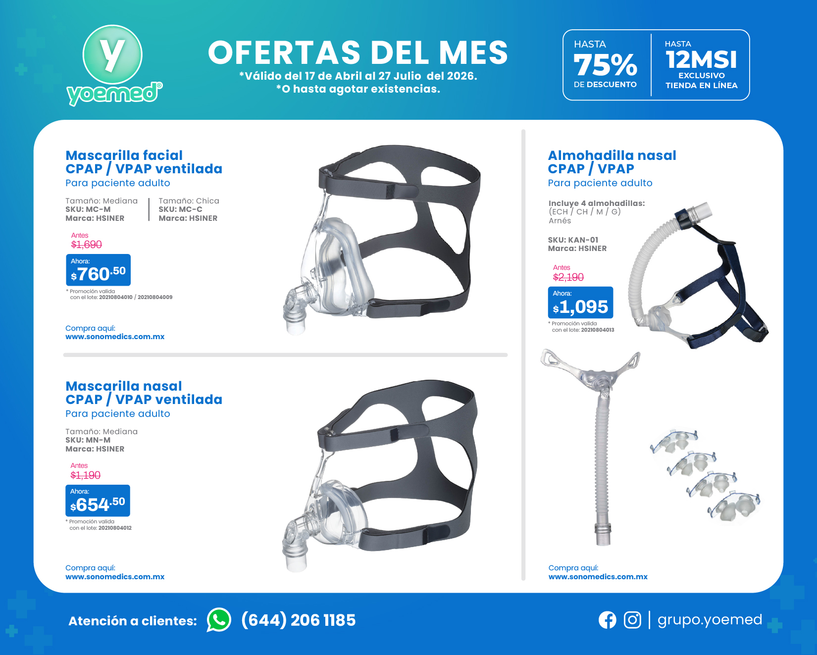 Mascarillas CPAP / VPAP